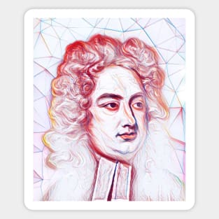 Jonathan Swift Portrait | Jonathan Swift Artwork | Line art Magnet